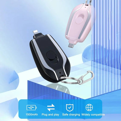 EMERGENCY PORTABLE KEY CHAIN CHARGER